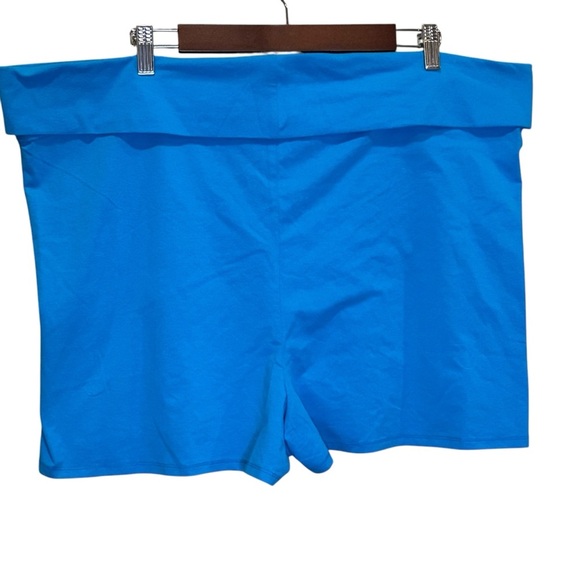 SKIMS Cover Ups Fold Over Short Bottoms Turquoise Women’s Size 4X CU-SHO-2853 - Picture 2 of 6